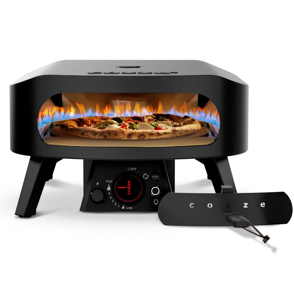 cozze-pizza-ovens-pizzaofen-gas-13-zoll-black-edition-600c-rotierend image 1