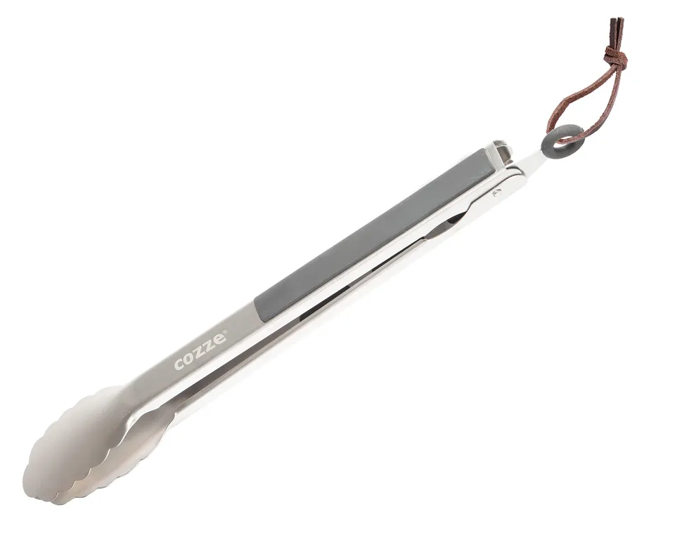 cozze-grillzange-40-cm-edelstahl-bbq-zange-schwarz image 1
