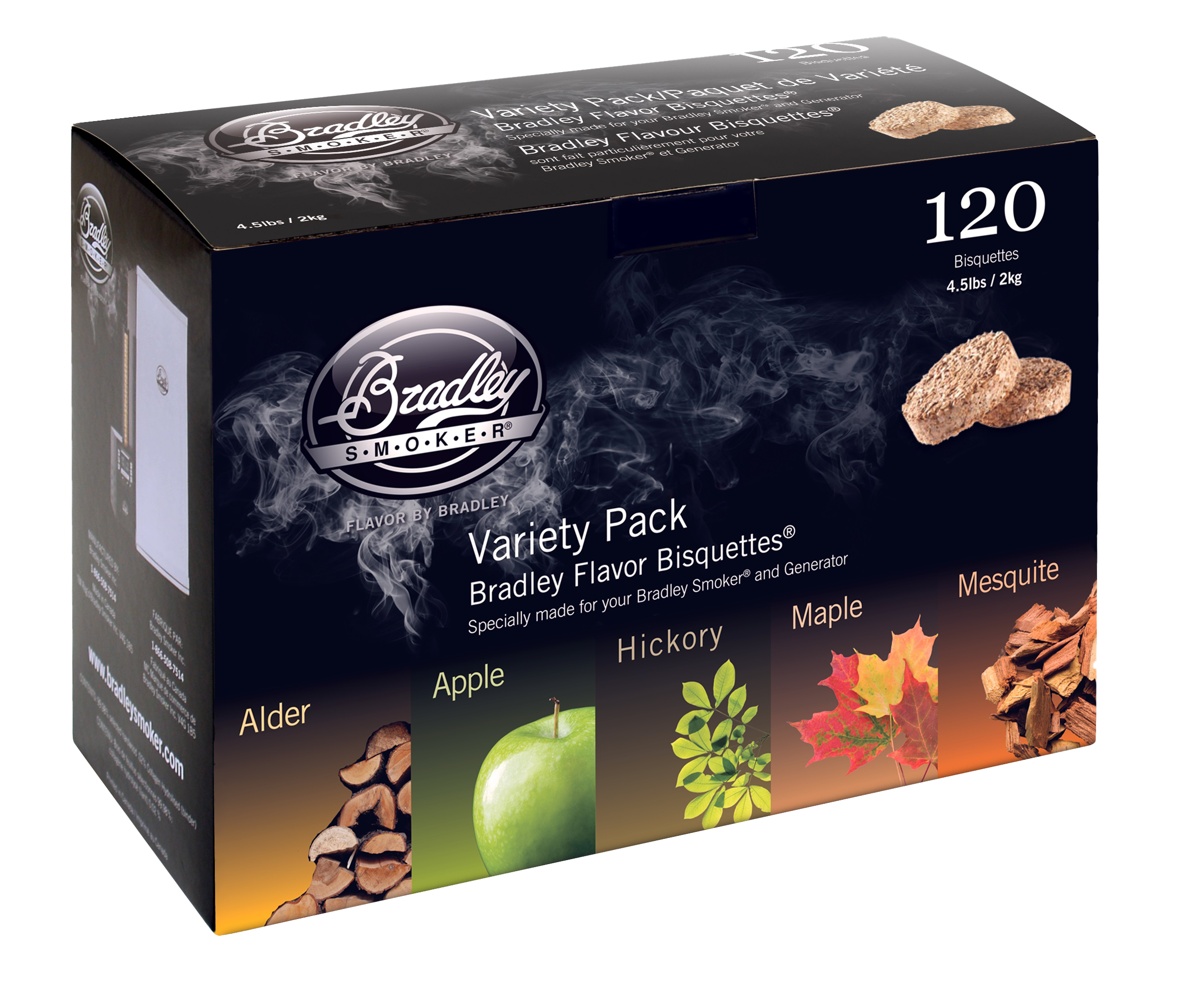 bradley-smoker-bisquettes-5-sorten-mix-probierset-holz image 1