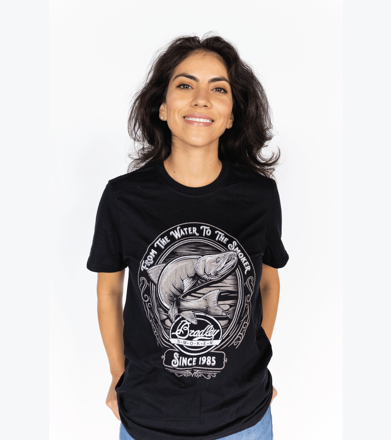 bradley-smoker-salmon-t-shirt-schwarz-l-aus-baumwolle image 6
