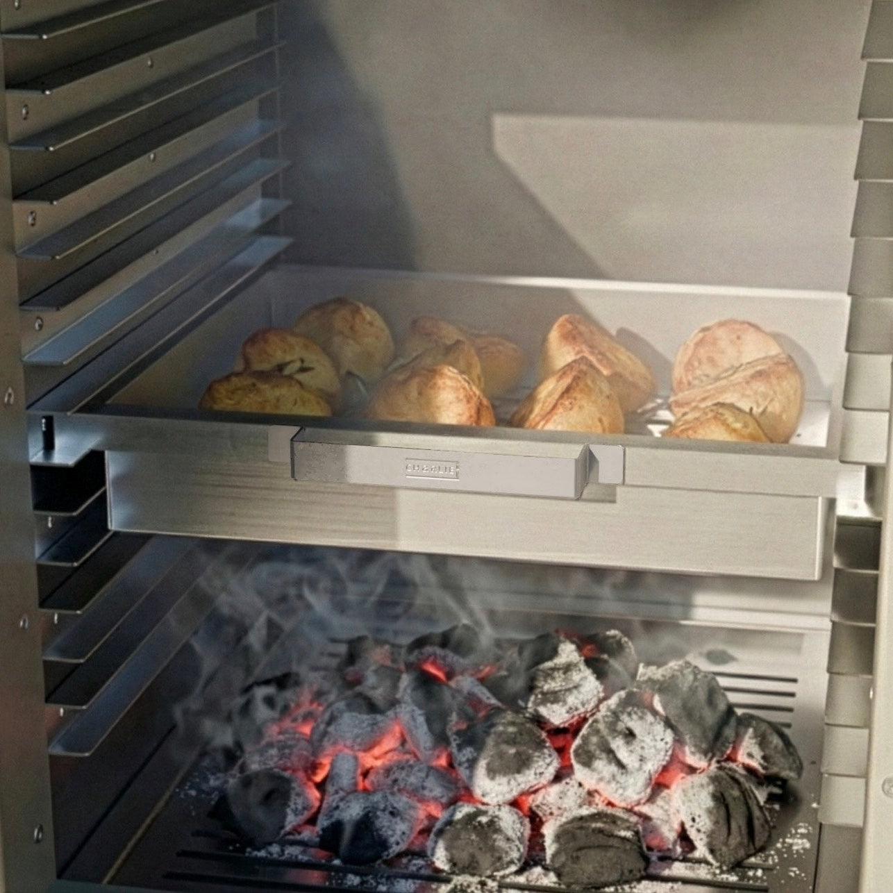 charlie-oven-deep-roasting-tray-rack-br-ter-43cm image 2