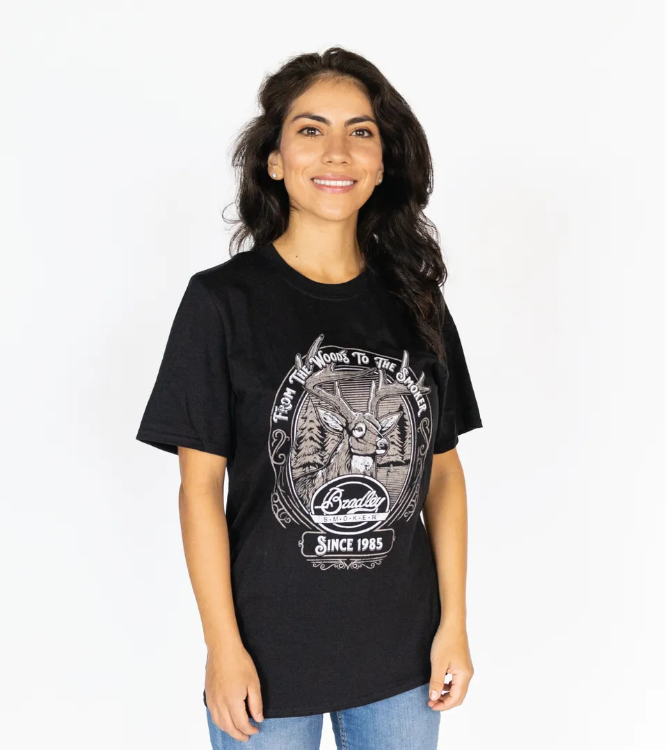 bradley-smoker-deer-t-shirt-herren-schwarz-gr-e-l image 1