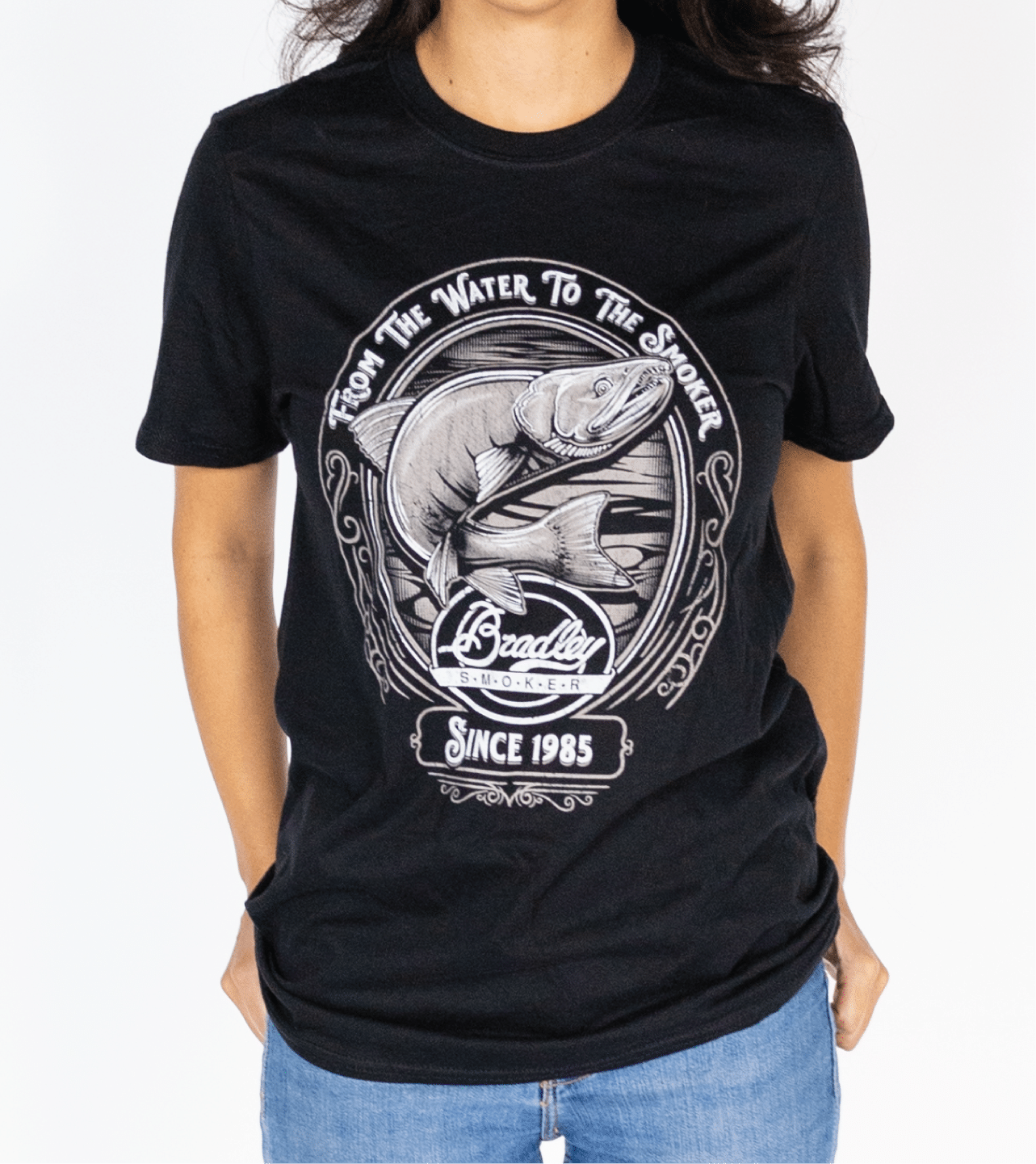 bradley-smoker-salmon-t-shirt-schwarz-l-aus-baumwolle image 3