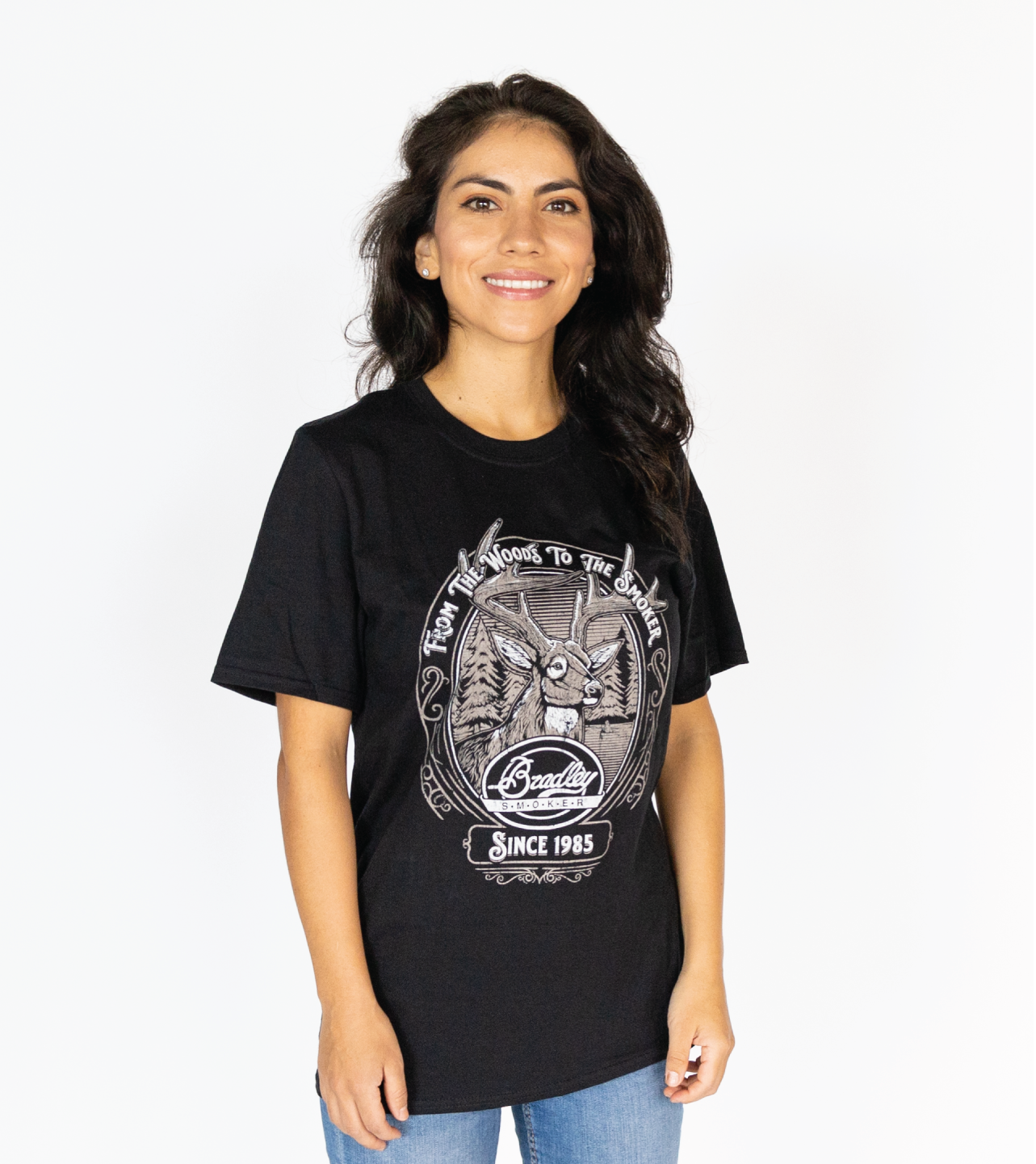 bradley-smoker-deer-t-shirt-herren-schwarz-gr-e-l image 1