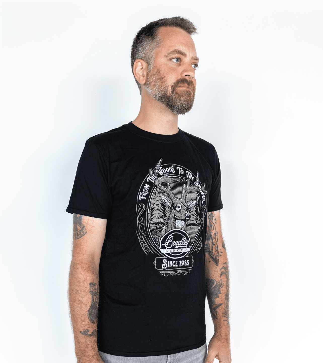 bradley-smoker-deer-t-shirt-herren-schwarz-gr-e-l image 8