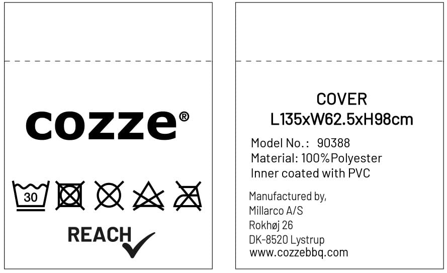 cozze-abdeckhaube-plancha-800-wagen-135-cm-schwarz image 5