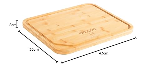 cozze-pizzaschneidebrett-43x35-cm-bambus-mit-griff-eckig image 8