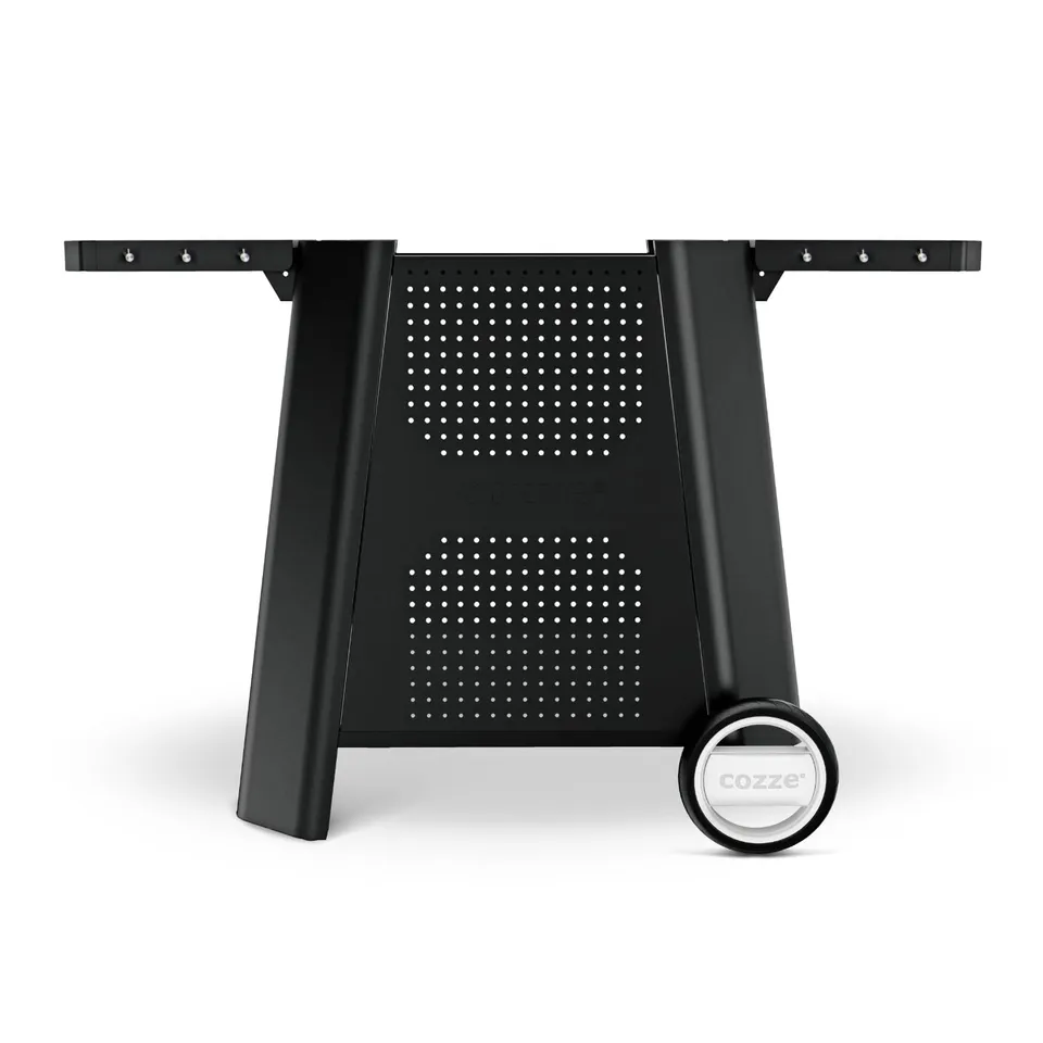 cozze-grillwagen-500-serie-bbq-tisch-schwarz-klappbar-rollbar image 1