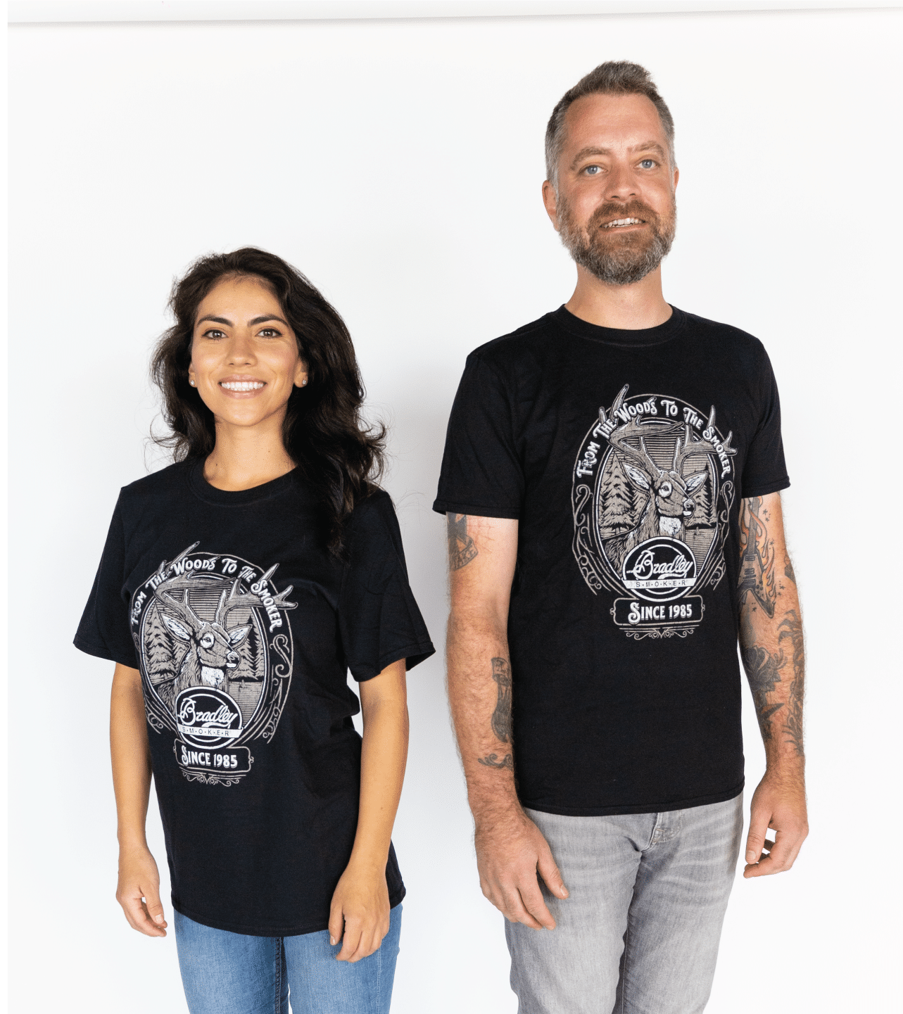 bradley-smoker-deer-t-shirt-herren-schwarz-gr-e-l image 6