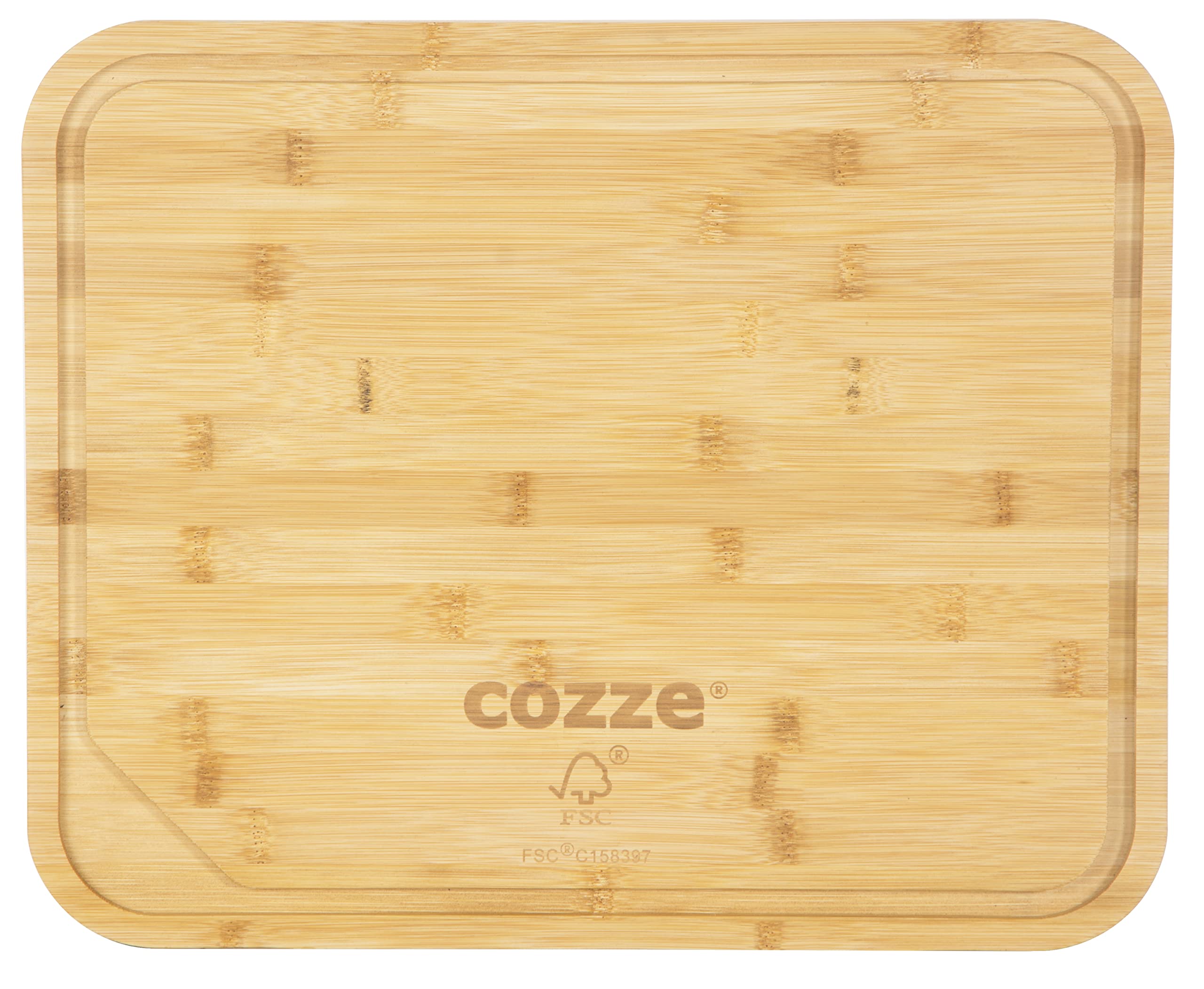 cozze-pizzaschneidebrett-43x35-cm-bambus-mit-griff-eckig image 1