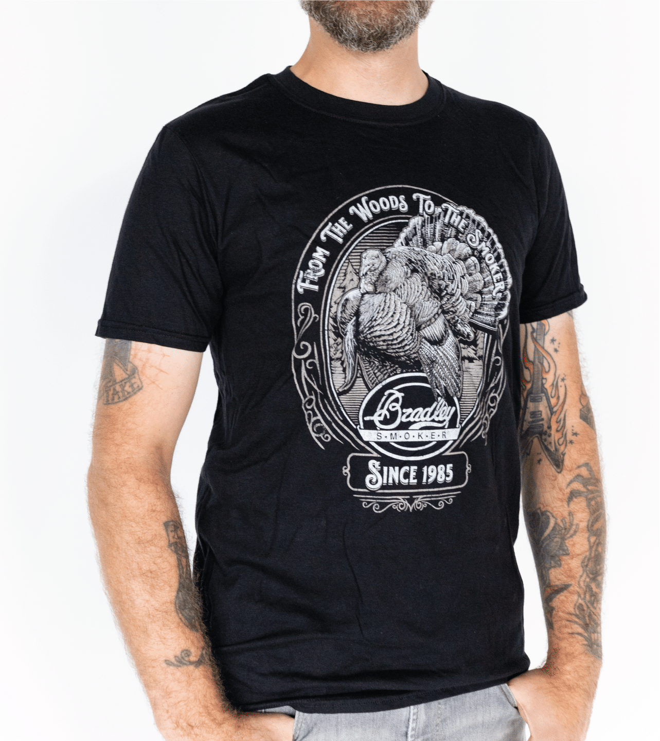 bradley-smoker-bbq-turkey-t-shirt-herren-schwarz-gr-e-l-baumwolle image 7
