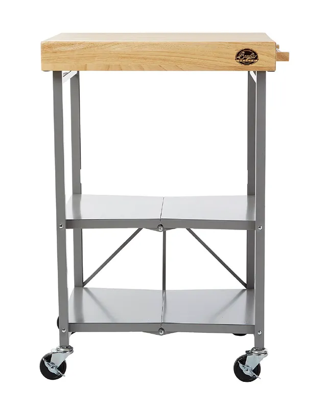 bradley-smoker-k-chenwagen-klappbar-holzplatte-grau image 1