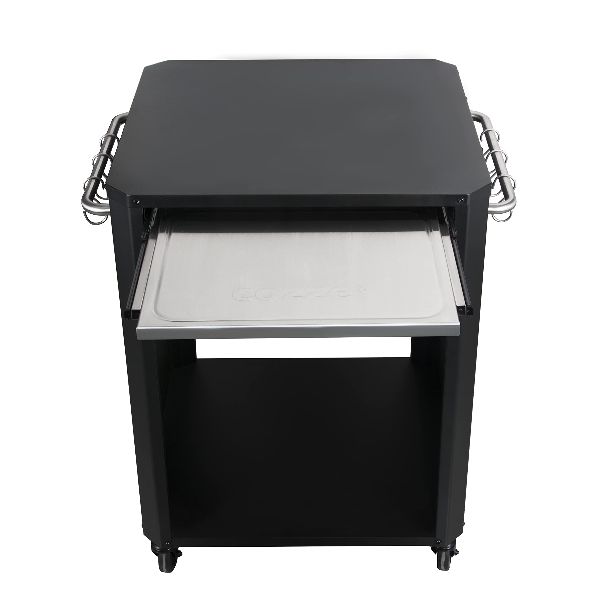 cozze-carts-tisch-outdoor-edelstahl-ausziehtisch-83x63-schwarz image 6