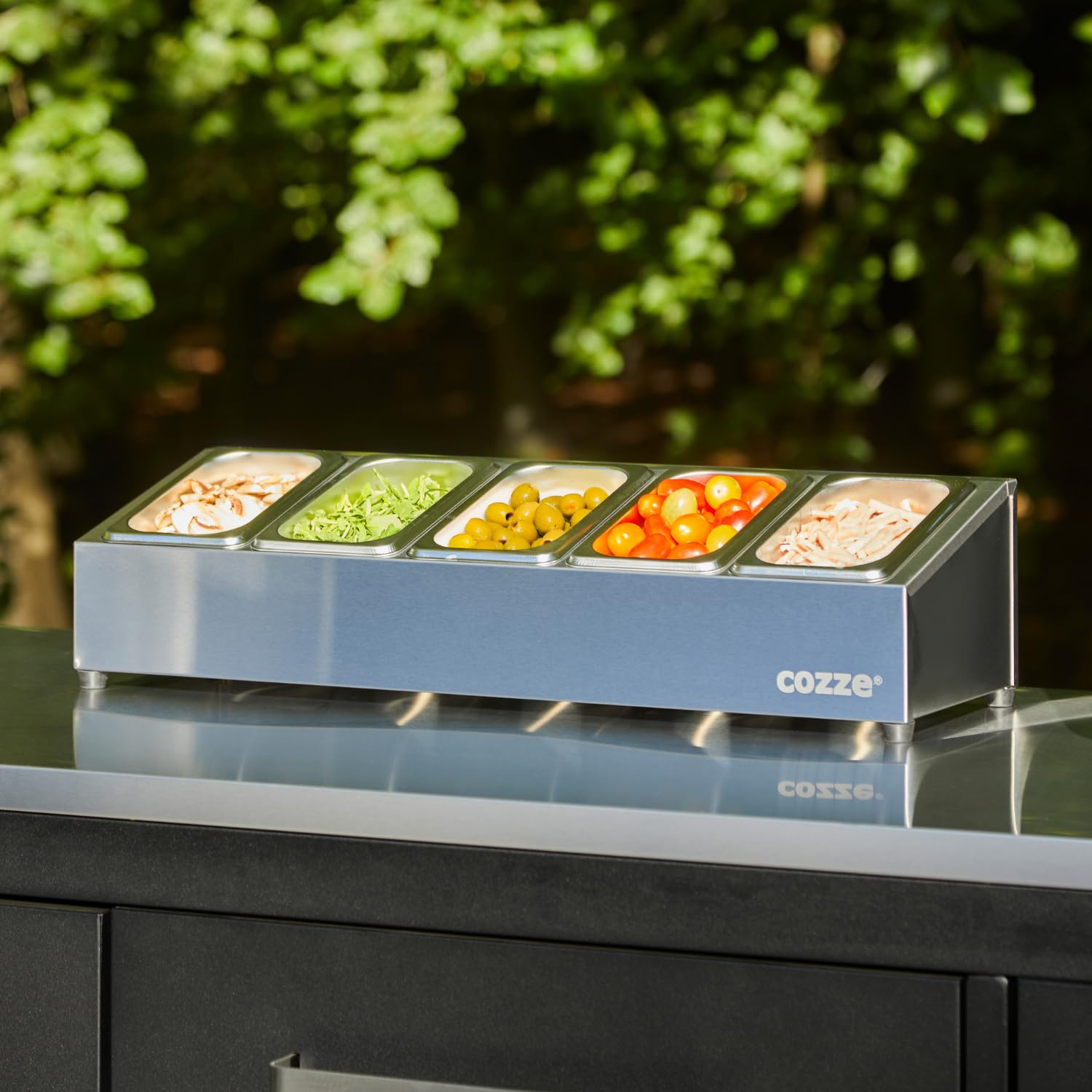 cozze-pizza-toppingstation-edelstahl-zutatenbeh-lter-5-f-cher image 2