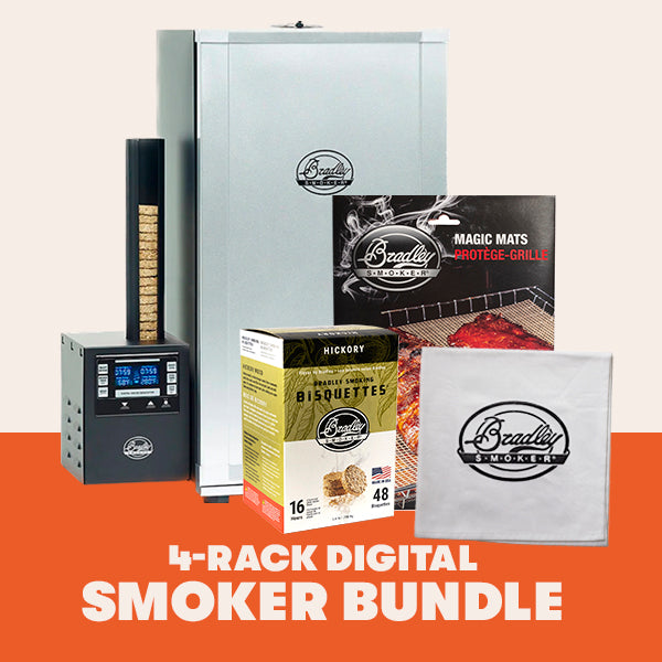 bradley-smoker-4-rack-digital-smoker-bundle-hickory-cover-matten image 1