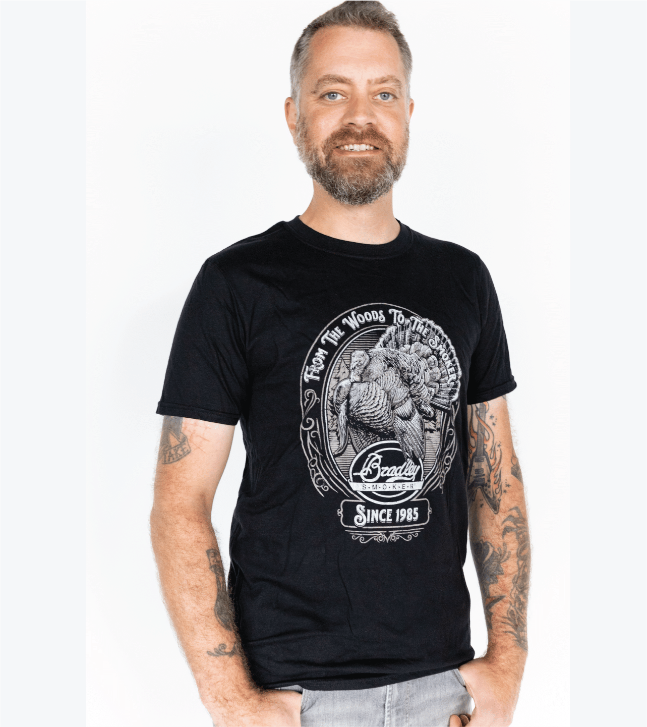 bradley-smoker-bbq-turkey-t-shirt-herren-schwarz-gr-e-l-baumwolle image 4
