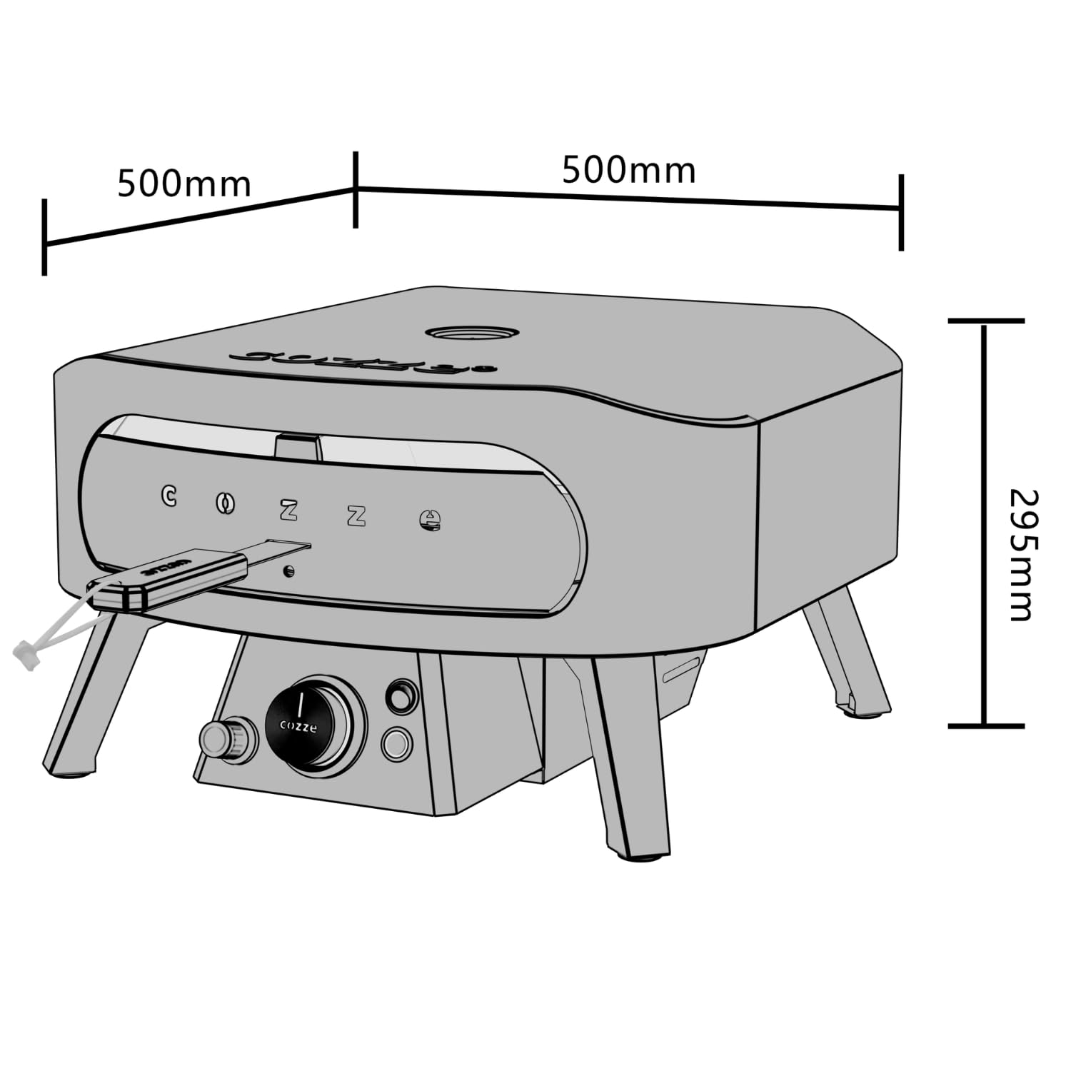 cozze-pizza-ovens-pizzaofen-gas-13-zoll-black-edition-600c-rotierend image 6