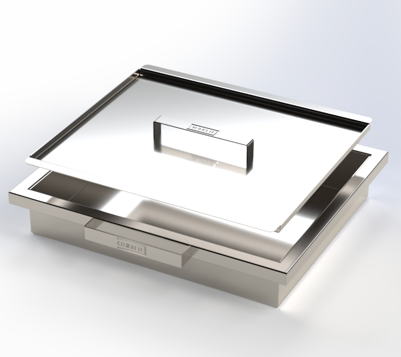 charlie-oven-deep-roasting-tray-rack-lid-edelstahl-deckel image 1