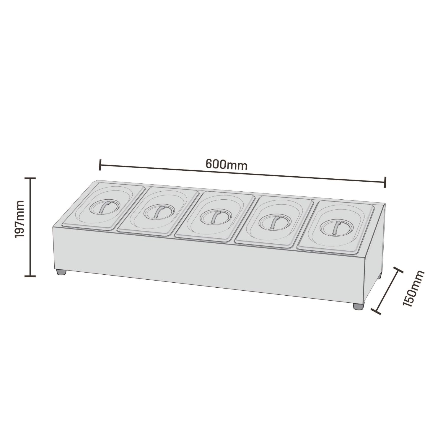 cozze-pizza-toppingstation-edelstahl-zutatenbeh-lter-5-f-cher image 6