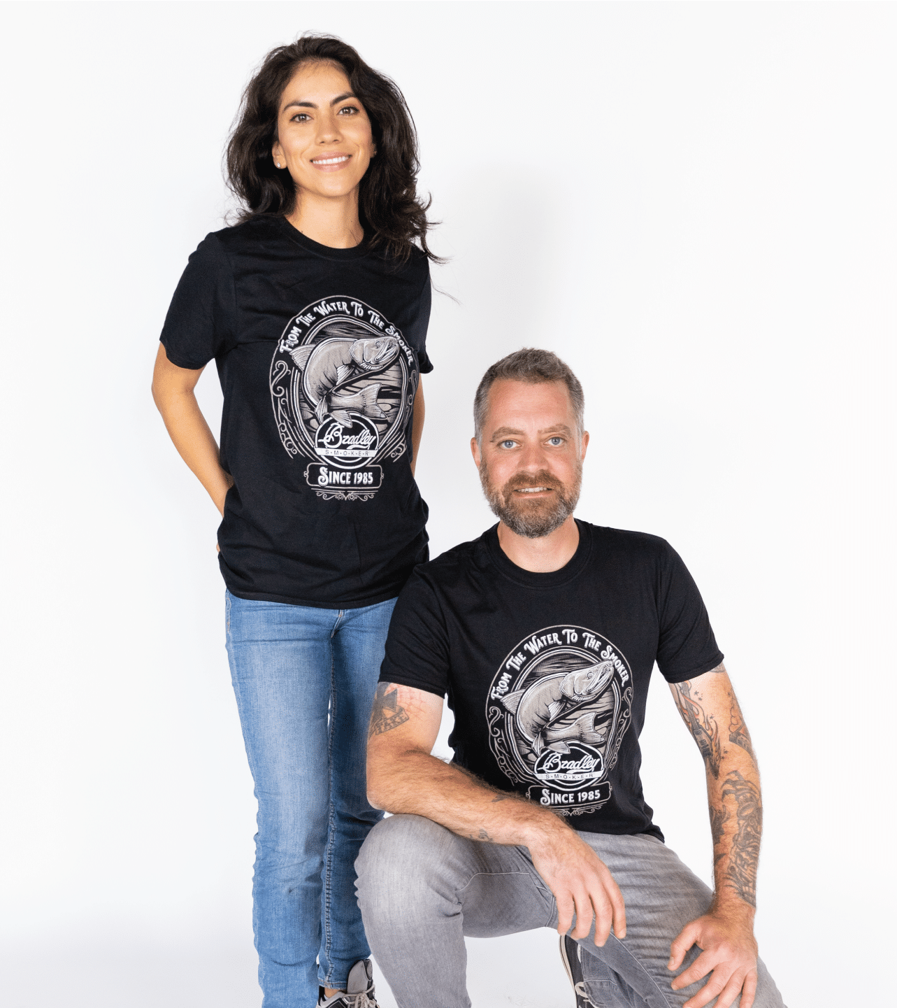 bradley-smoker-salmon-t-shirt-schwarz-l-aus-baumwolle image 8