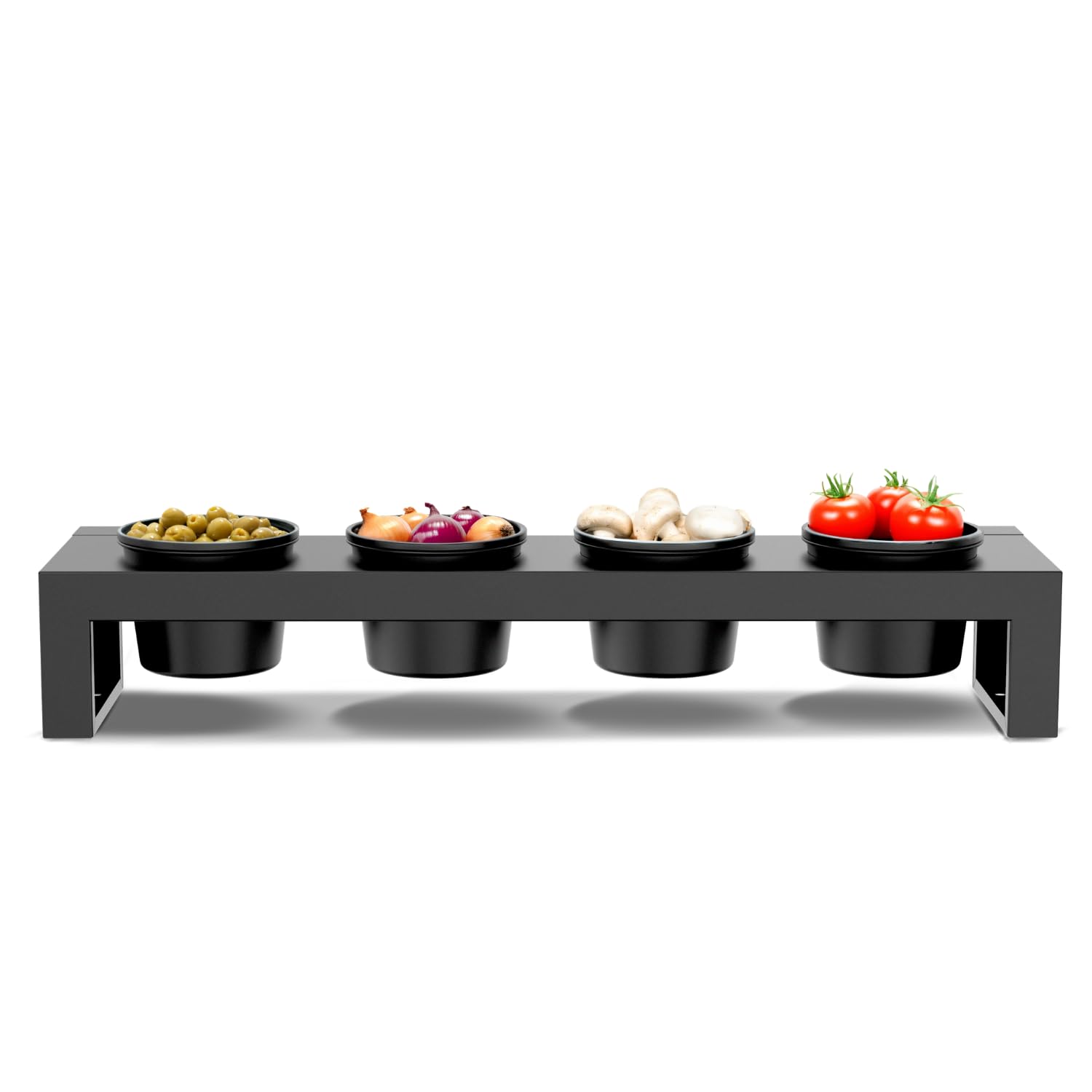 cozze-topping-station-pizza-grill-4-schalen-schwarz image 4