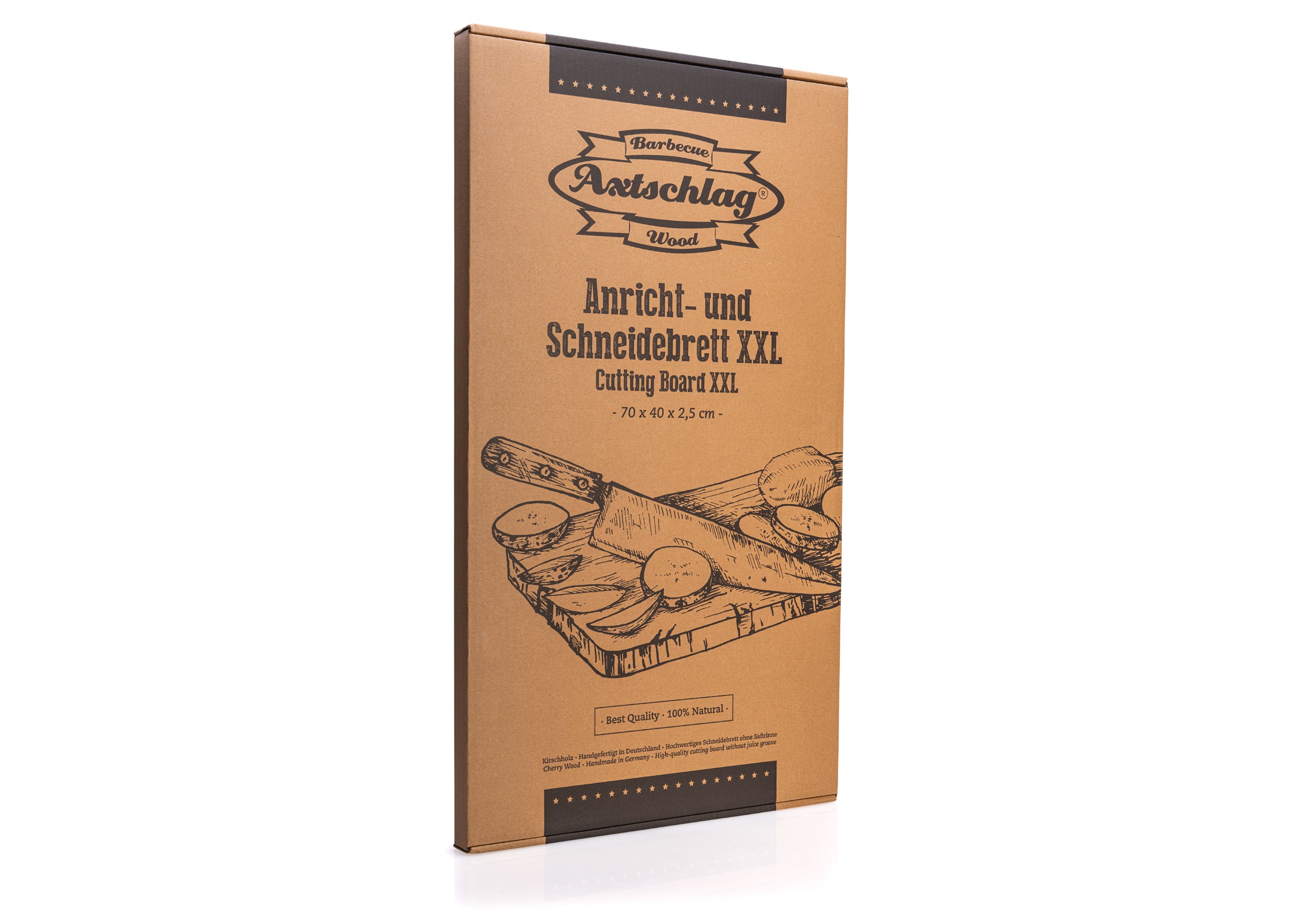 axtschlag-schneidebrett-xxl-kirschholz-70x40-cm-anrichtbrett image 2