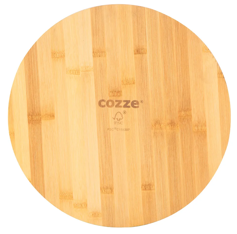 cozze-pizzaschneidbrett-rund-35-cm-bambus-servierbrett image 1