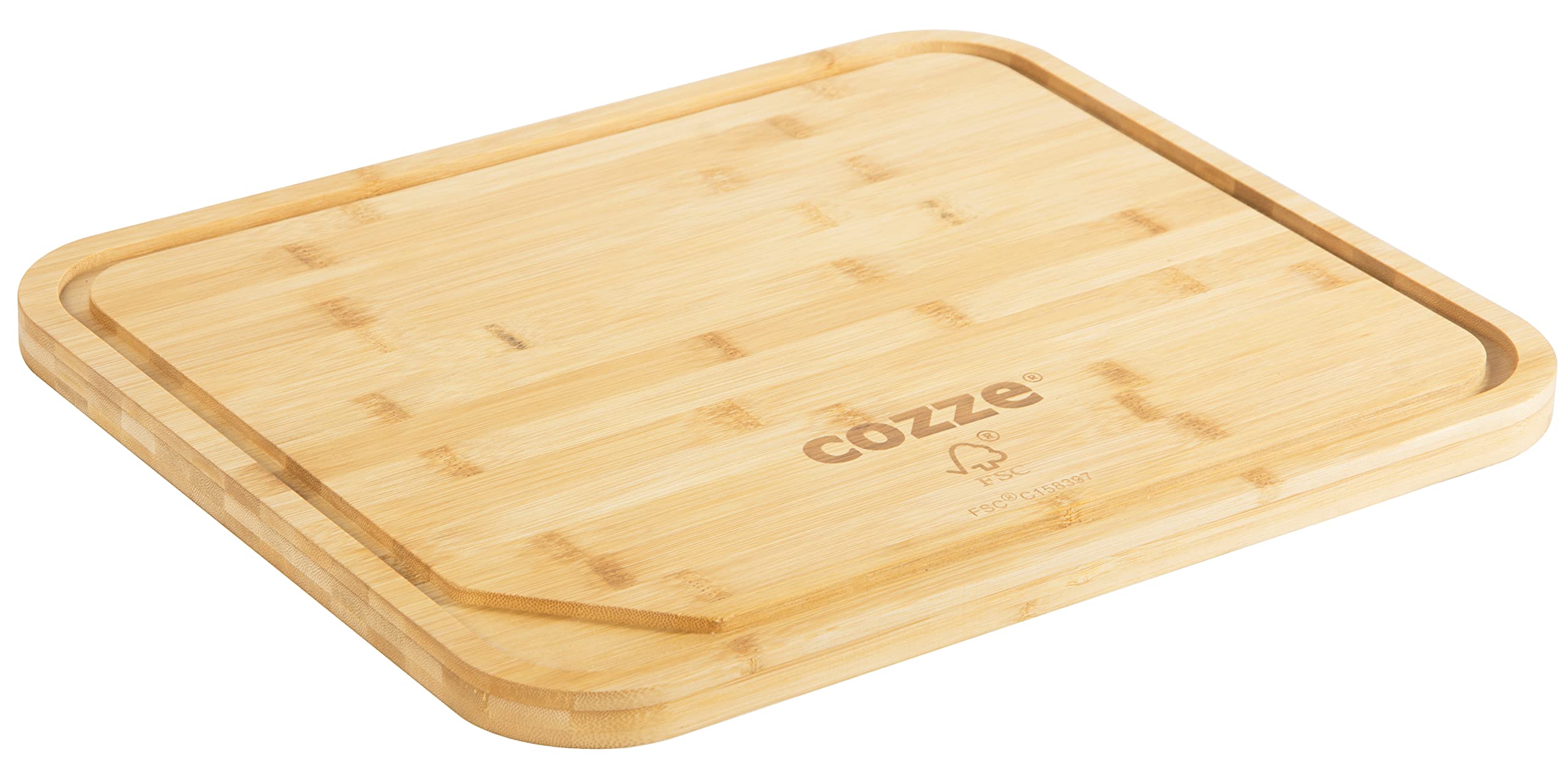 cozze-pizzaschneidebrett-43x35-cm-bambus-mit-griff-eckig image 2