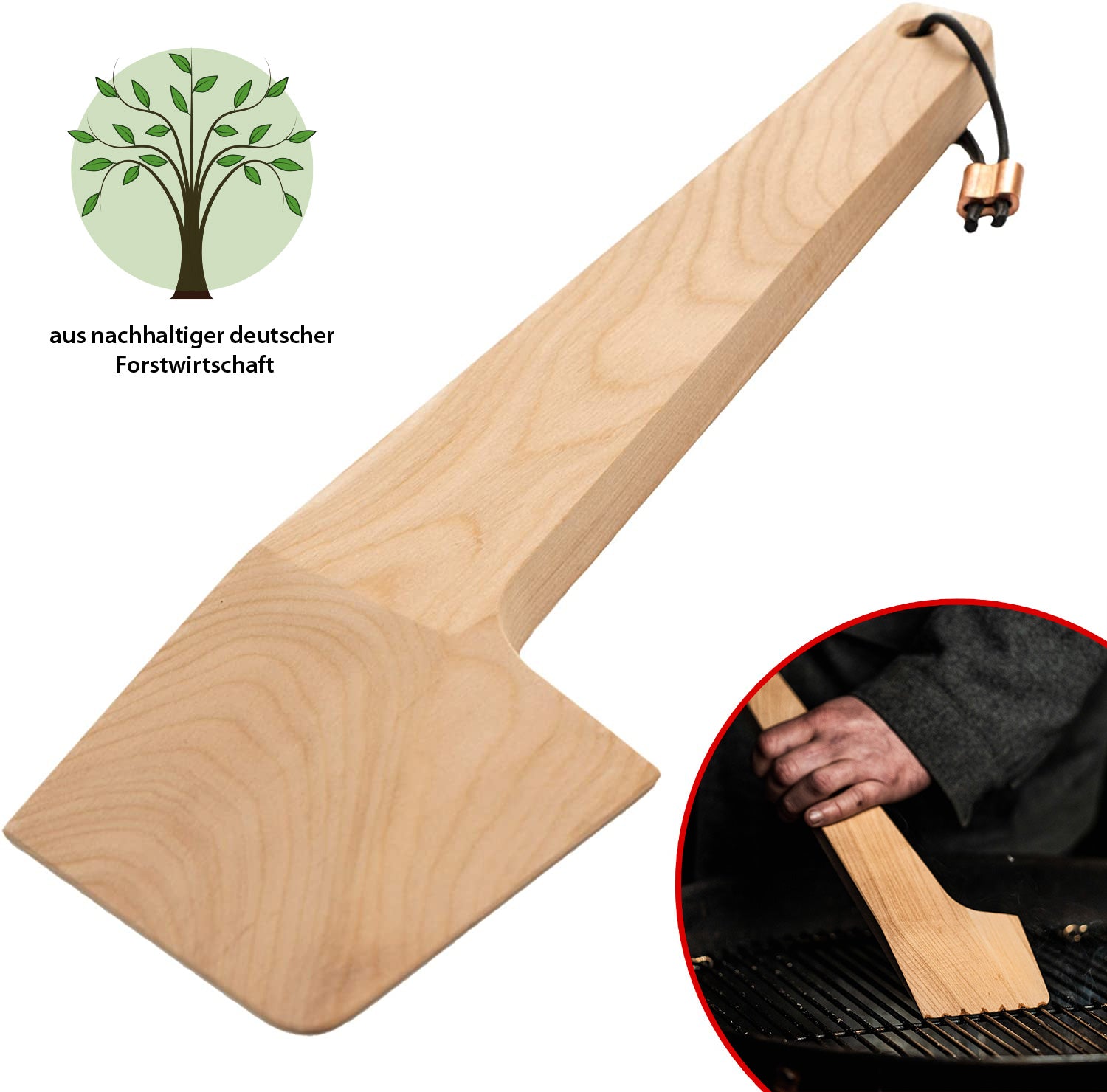 axtschlag-grillzubeh-r-grillreiniger-tomahawk-kirschholz image 2